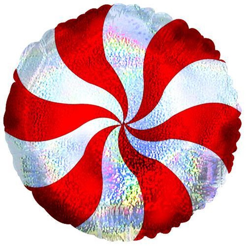 18″ Candy Peppermint Dazzeloon Balloon