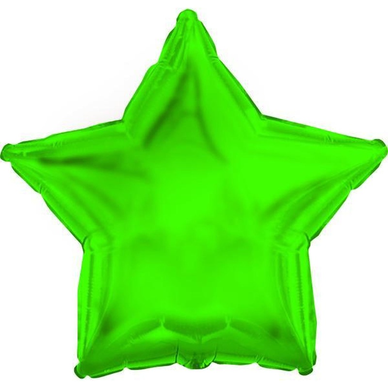 18″ Green Star Foil Balloon