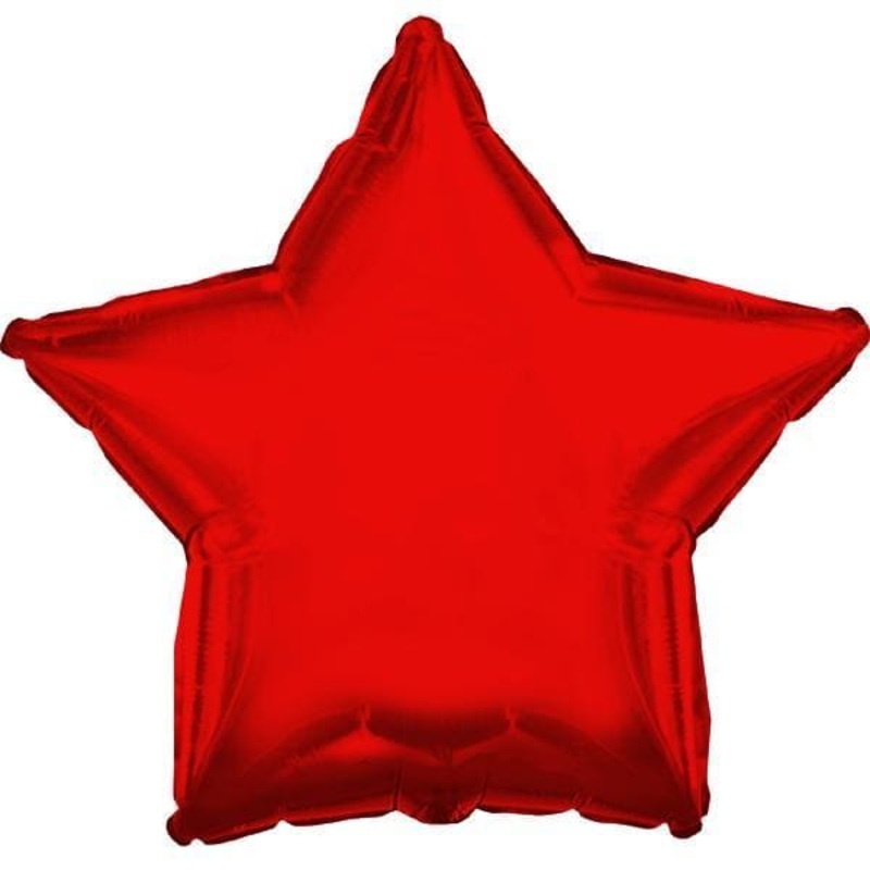 18″ Red Star Foil Balloon