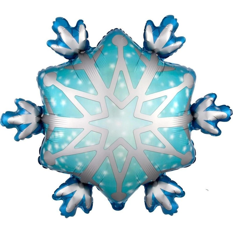 27″ Jumbo Satin Snowflake Foil Balloon
