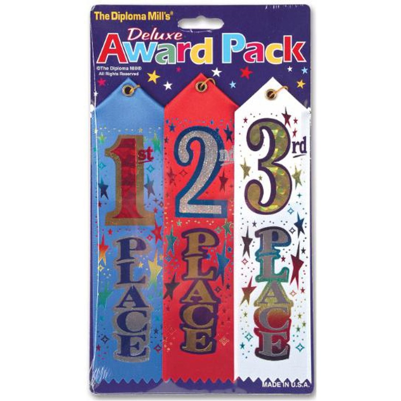 “1St, 2Nd, 3Rd Place Ribbon Pack”