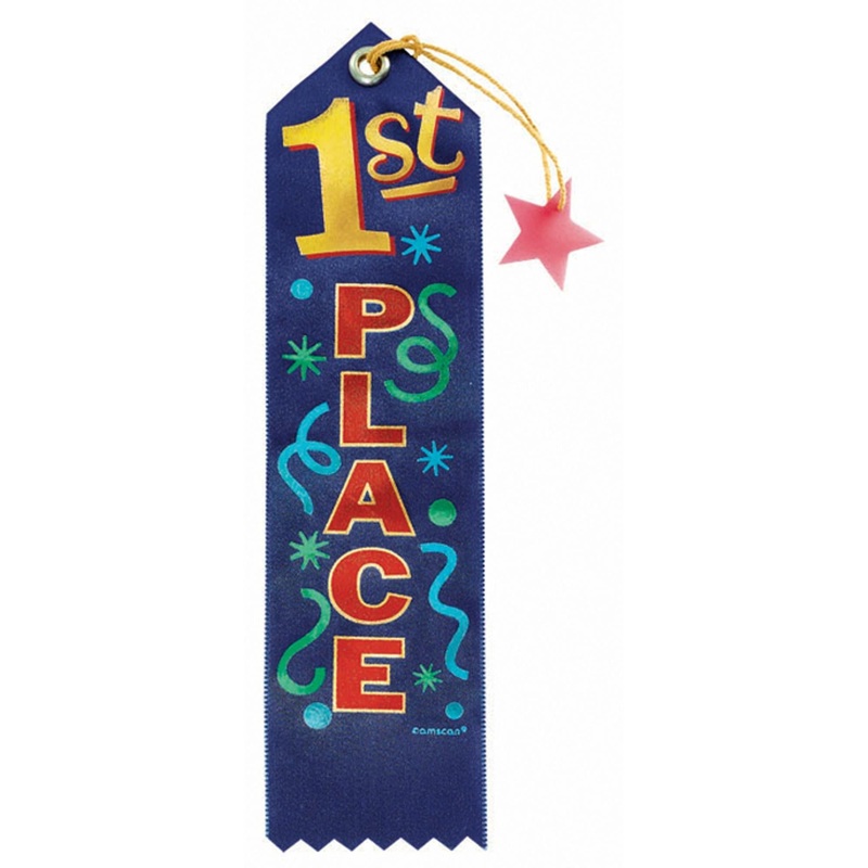 “1St Place Ribbon – Pack Of 12 (8″X2″)”
