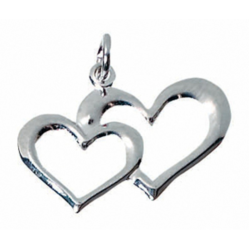“24-Pack Of 3/4″ Heart Charms In A Set Of 12”