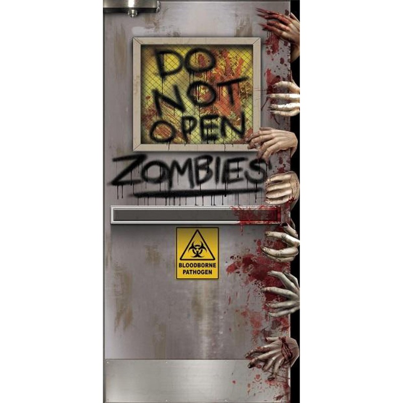 Zombies Lab Door Cover 5′ x 30”