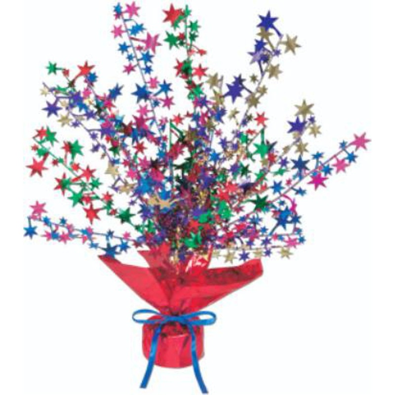 “15” Star Gleam N Burst Multi-Color Decoration”