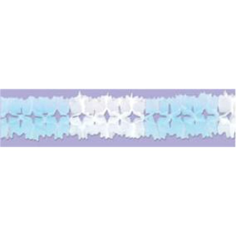“14.5′ Light Blue And White Pageant Garland”