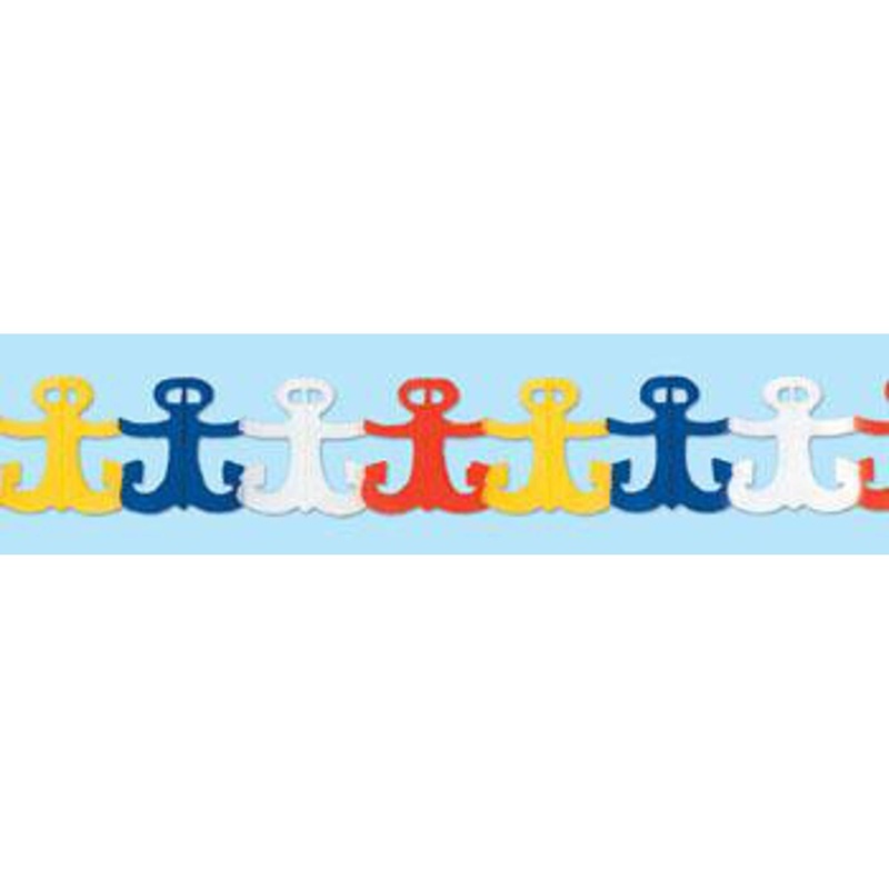 “12′ Nautical Anchor Garland Decoration”