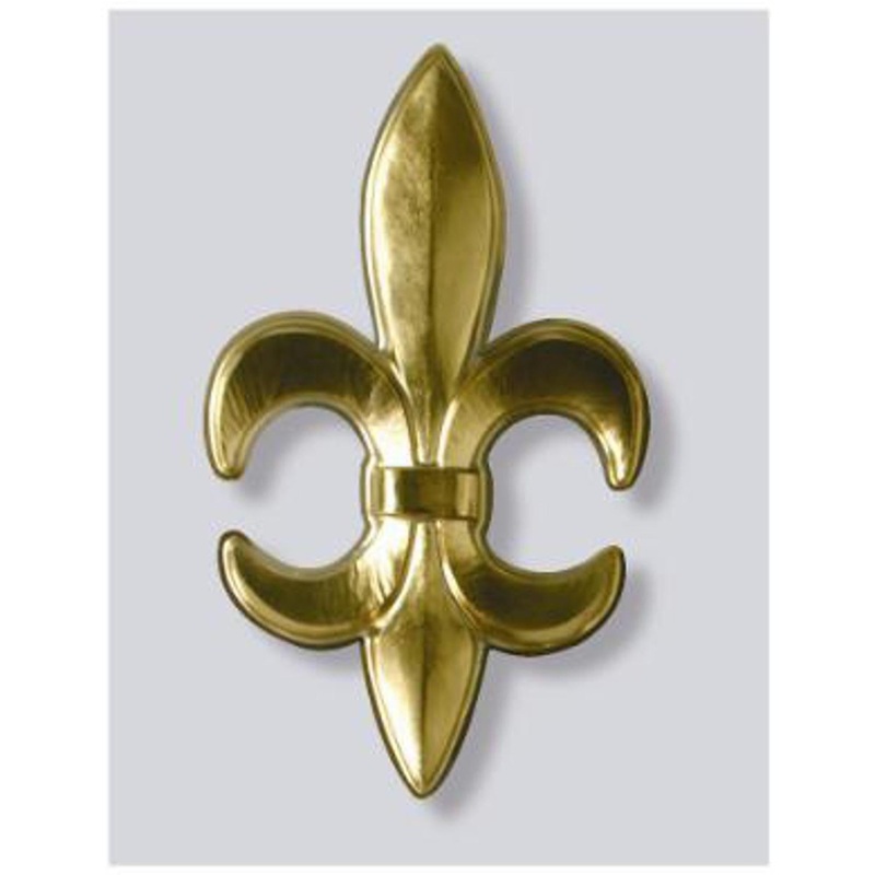 “13” Gold Plastic Fleur De Lis Decoration”