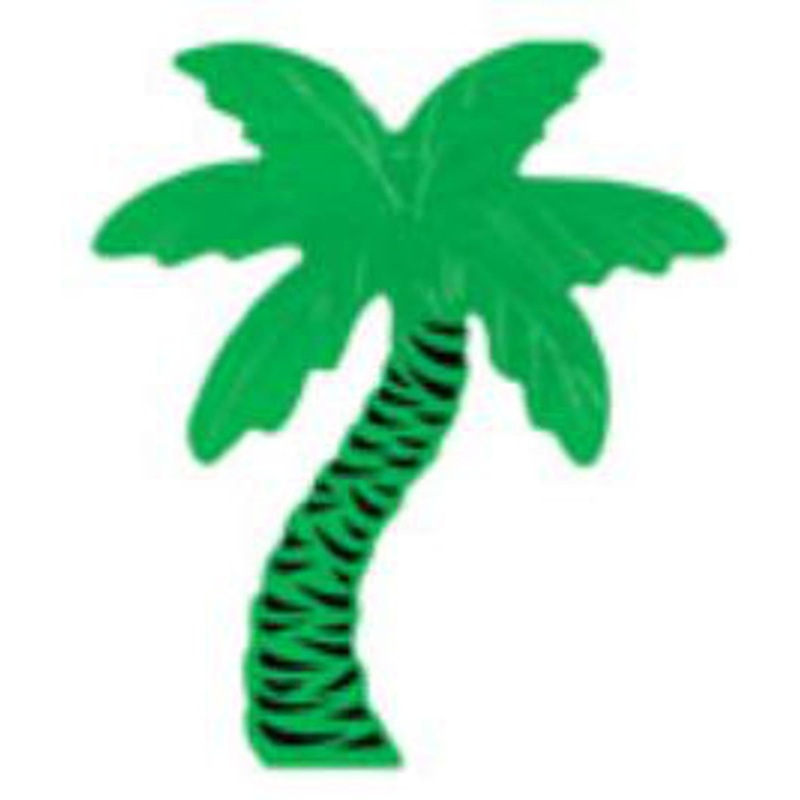 “16” Foil Palm Tree Silhouette Bulk Decoration”