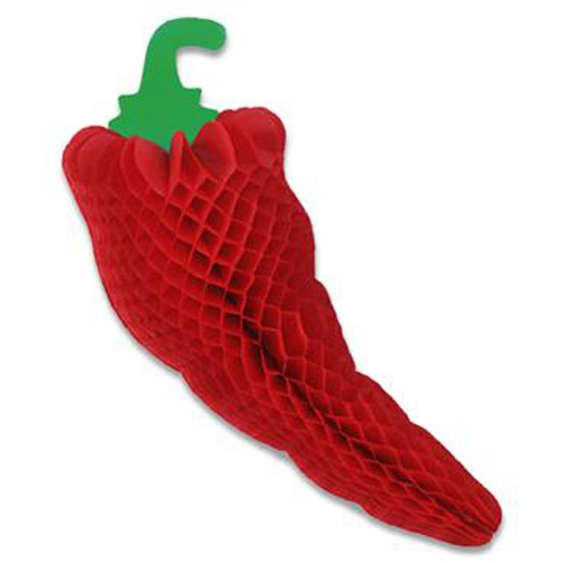 “17” Art-Tissue Chili Pepper Decoration”