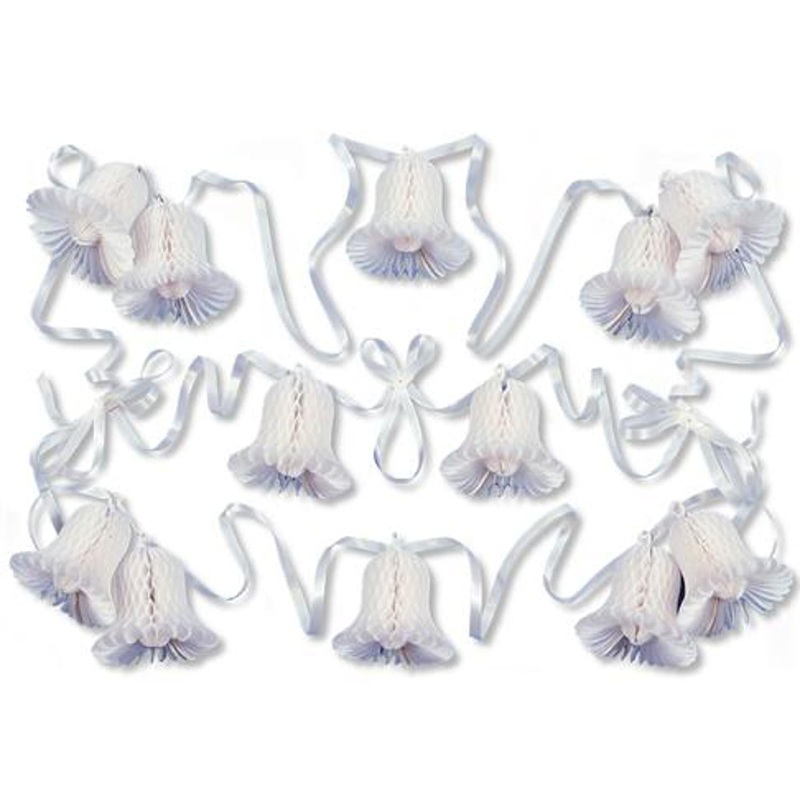 “24-Foot White Bell Streamer – Pack Of 1”
