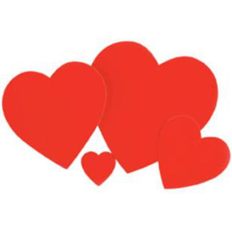 “15” Red Heart Cutout – Bulk Pack”