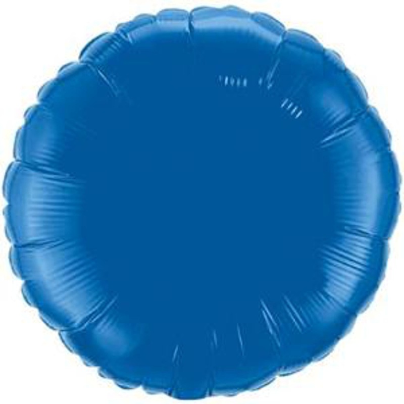 “18” Round Mylar Dark Blue Balloon”