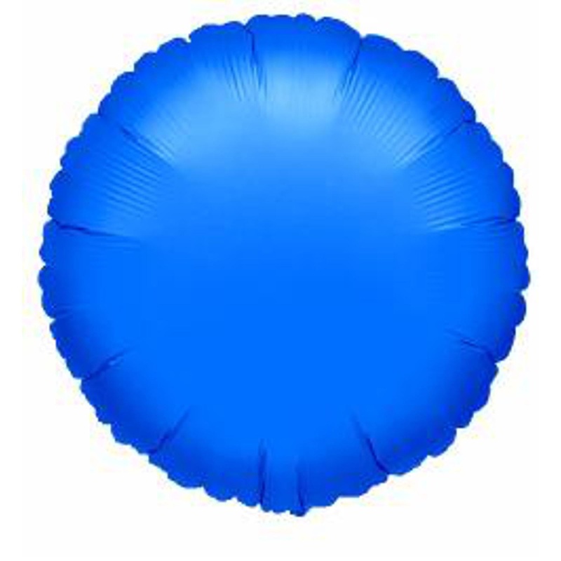 “18” Round Metallic Blue Balloon Package”