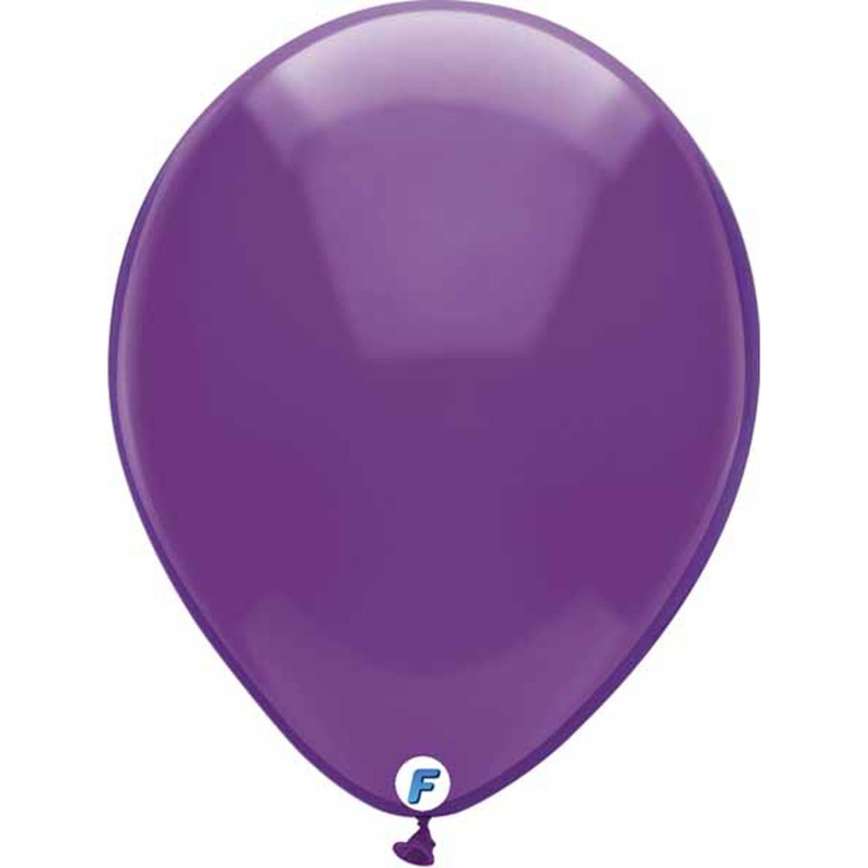 “15-Pack Crystal Purple Latex Balloons”
