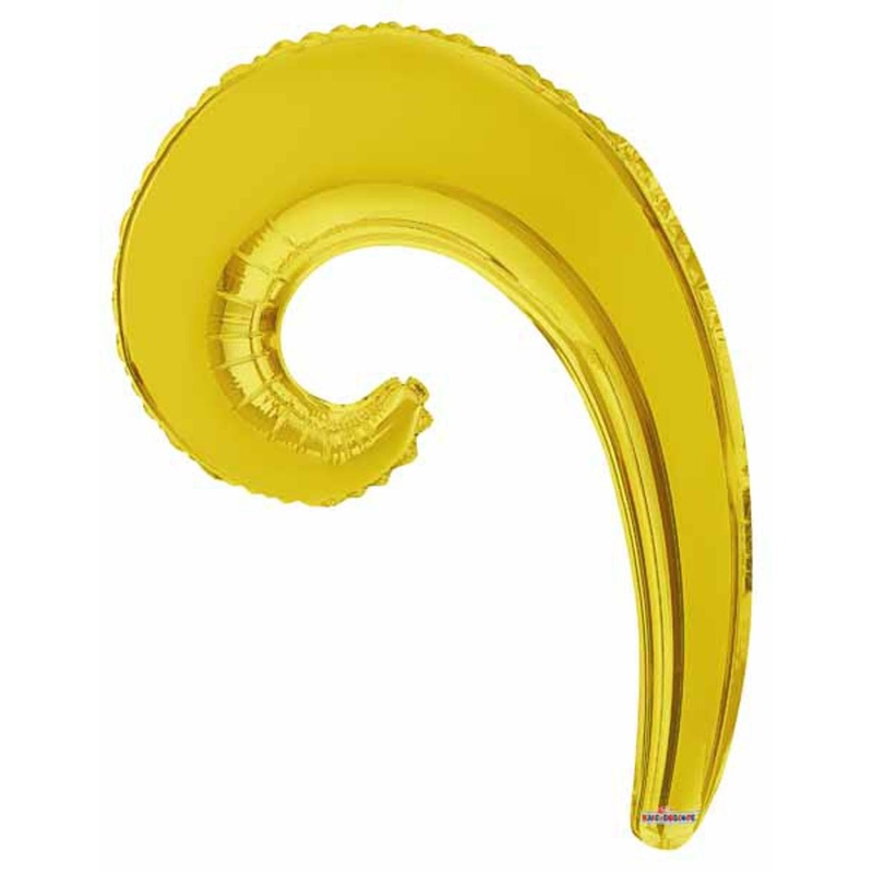 “14” Kurly Wave Gold Flat Iron”