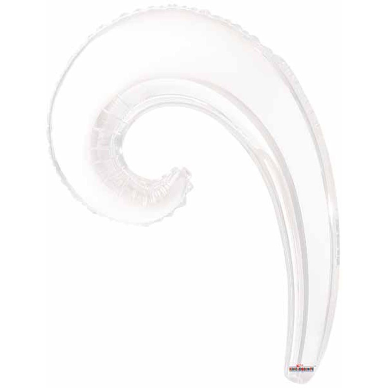 “14” Kurly Wave White Flat Hair Extension”