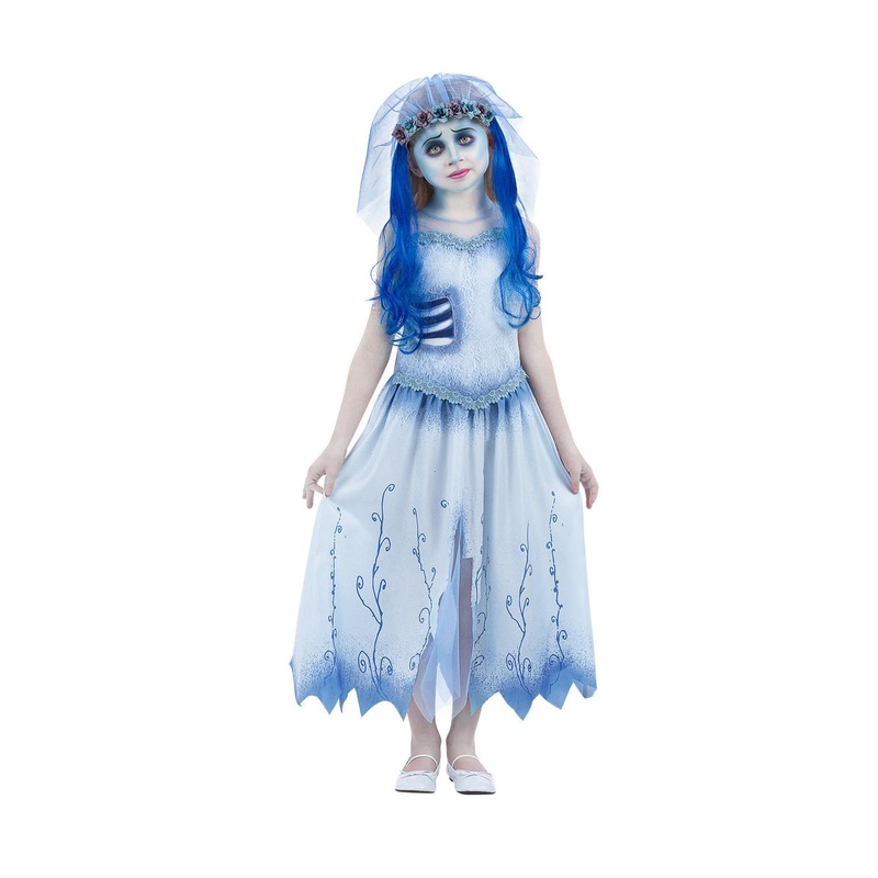 Girls Licensed Emily Corpse Bride Halloween Costume 7-9 Years