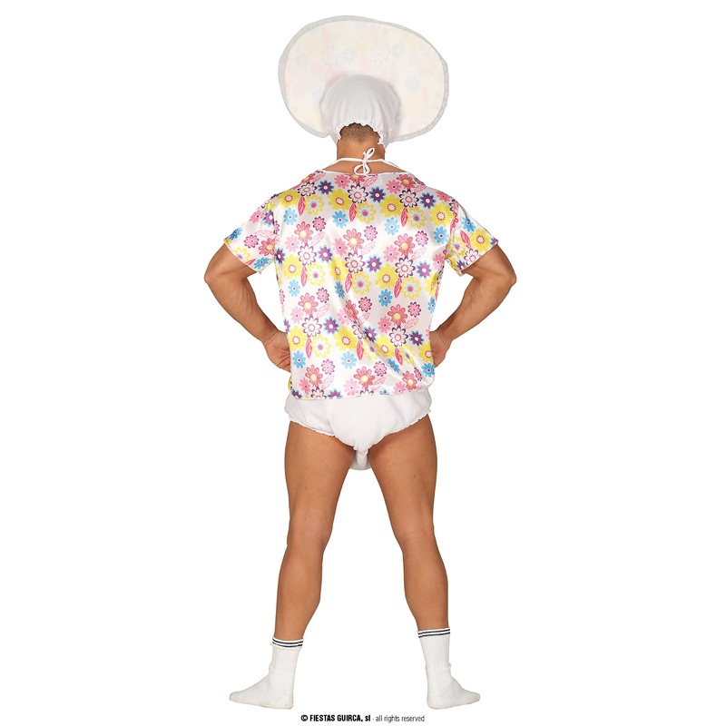 Mens Adult Baby Stag Do Fancy Dress Costume Medium 38-40″ Chest