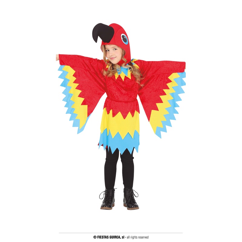 Girls Polly Parrot Book Day Animal Costume 7-9 Years