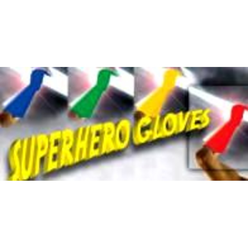 Adult Super Hero Gloves Blue