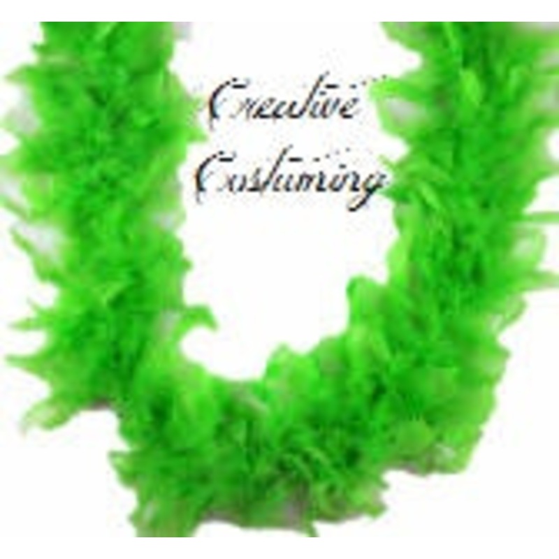 6′ Chandelle Feather Boa 36 Gram Fluorescent Lime