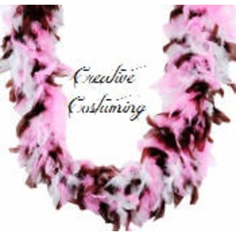 6′ Chandelle Feather Boa 45 Gram Chocolate Cherries (Chestnut/Cranberry)