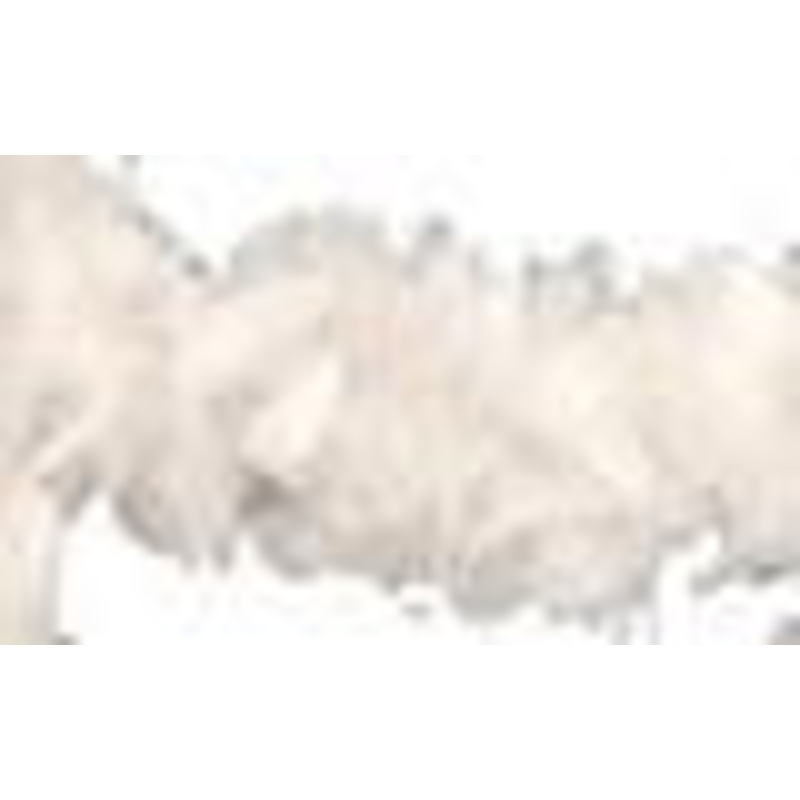 6′ Turkey Ruff Feather Boa White
