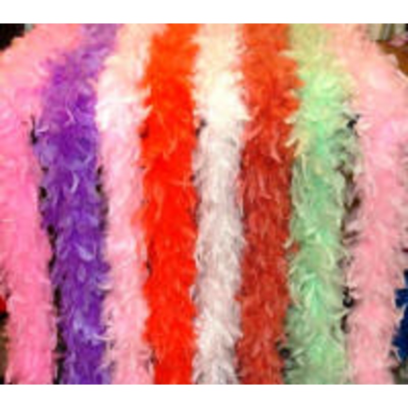 6′ Chandelle Feather Boa 55-65 Gram Bubble Gum/Baby Pink (52)