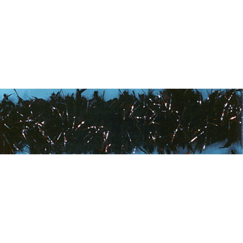 6′ Chandelle Feather Boa with Lurex 60 Gram White/Gold