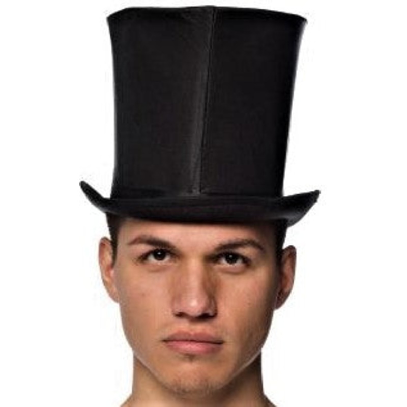 Satin Curved  Bell Top Hat
