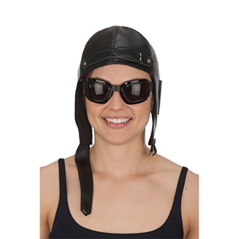 Aviator Hat and Goggles / Amelia Earhart / Vintage Pilot