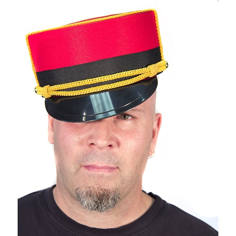 Bellboy Hat / Authentic Movie Quality Red/Black One Size