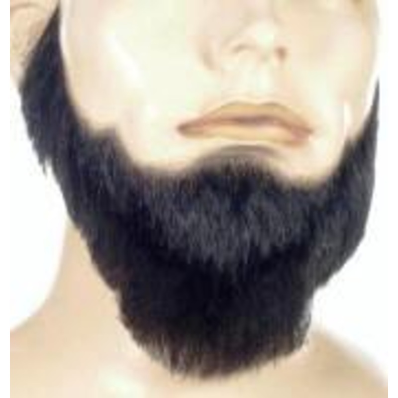 100% Human Hair Full Face Beard Black (1)