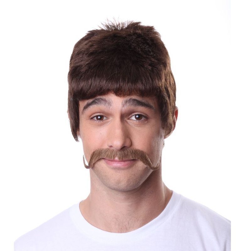 100% Human Hair Moustache Black (1)
