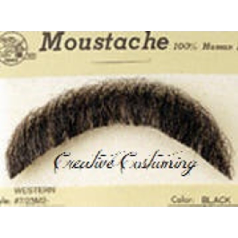 100% Human Hair Western Moustache