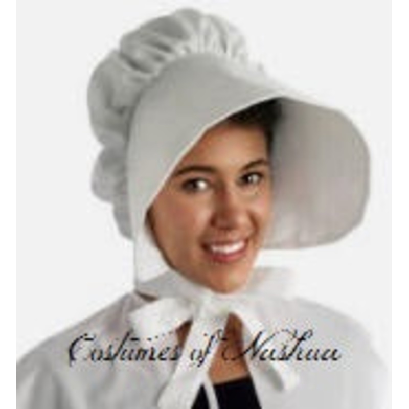 Colonial Bonnet  Puritan or Wagon Train Bonnet Red