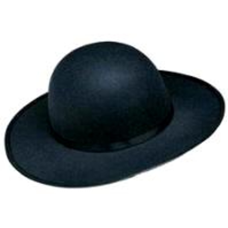 Amish Hat / Padre Hat / Cowboy Utility Hat / 100% Wool Felt S