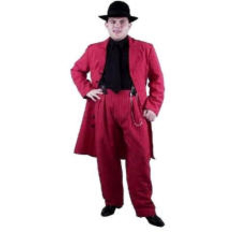 Zoot Suit Costume Teen (14-18) Red/Black (shown)