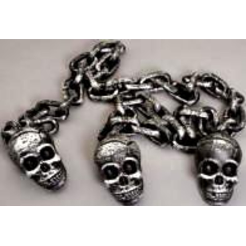 77″ Jumbo Chain w/Skulls – Plastic