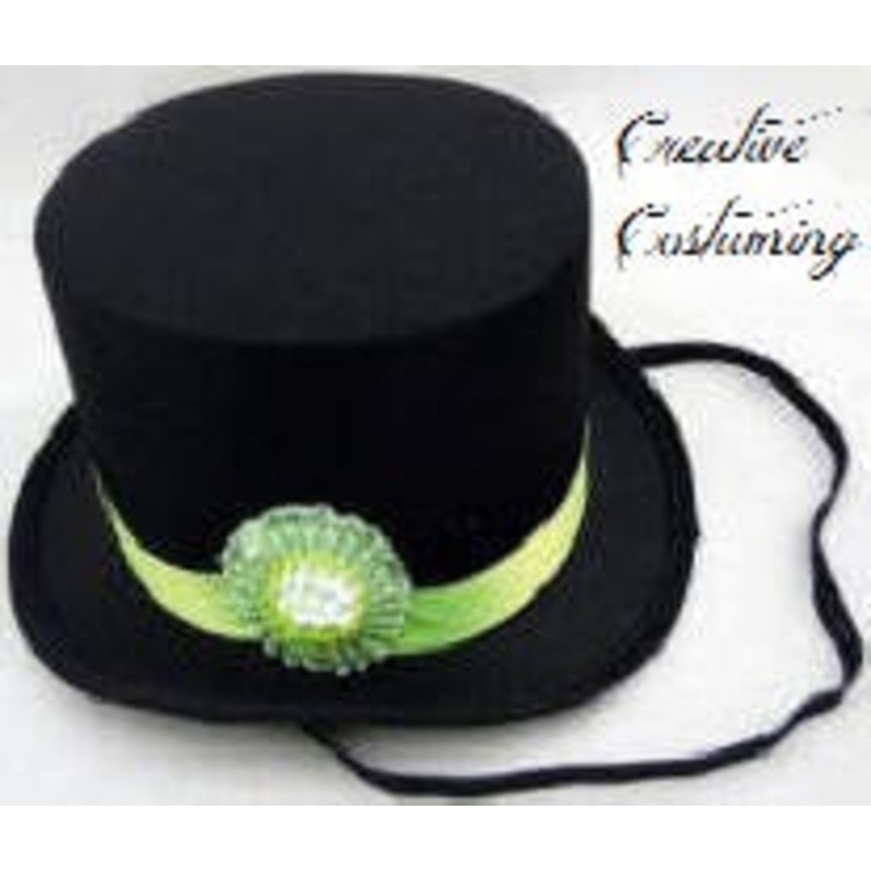 Carnival Clown Mini Top Hat Black (shown)