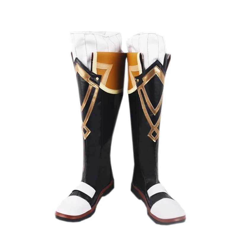 Genshin Impact Bennett Cosplay Shoes Boots N00453 Female #35(2.5cm)
