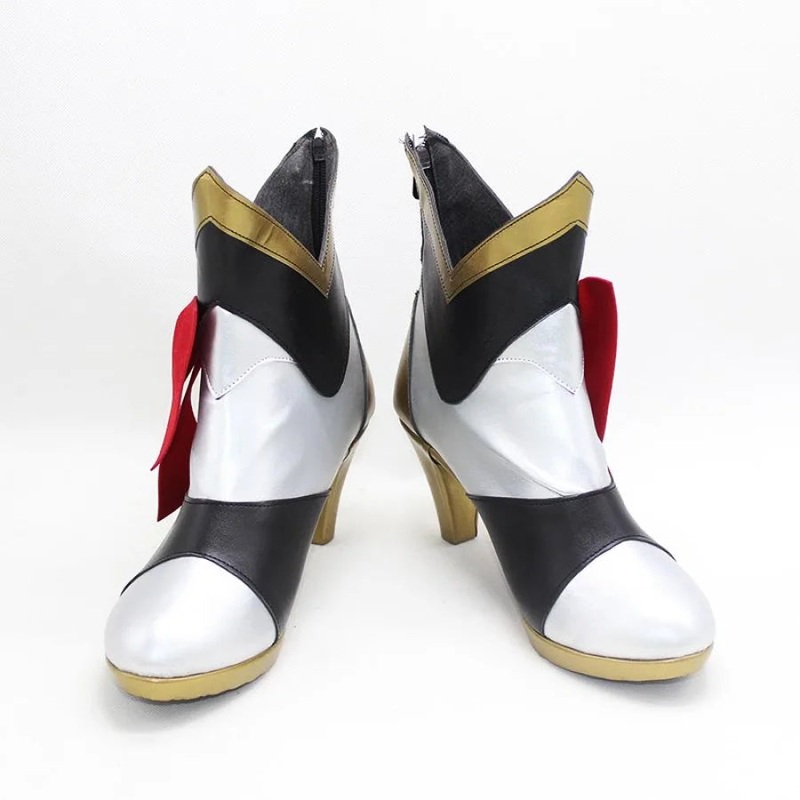 Genshin Impact Noelle Cosplay Shoes Women Boots N00385 #35(22.5cm) Women