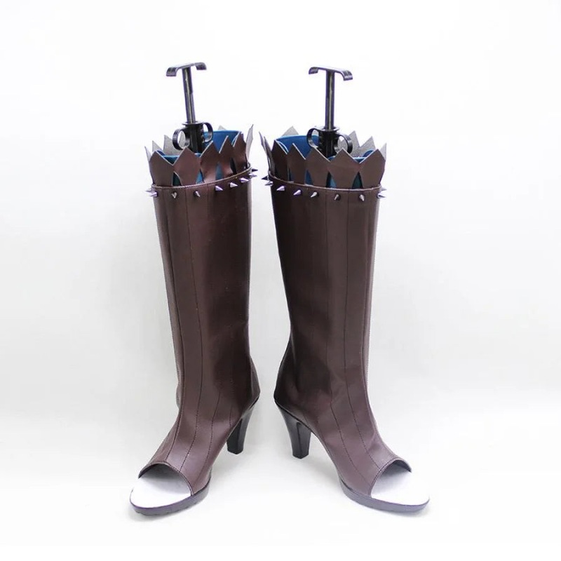 Genshin Impact Xinyan Cosplay Shoes High-heeled Boots N00454 #35(22.5cm)