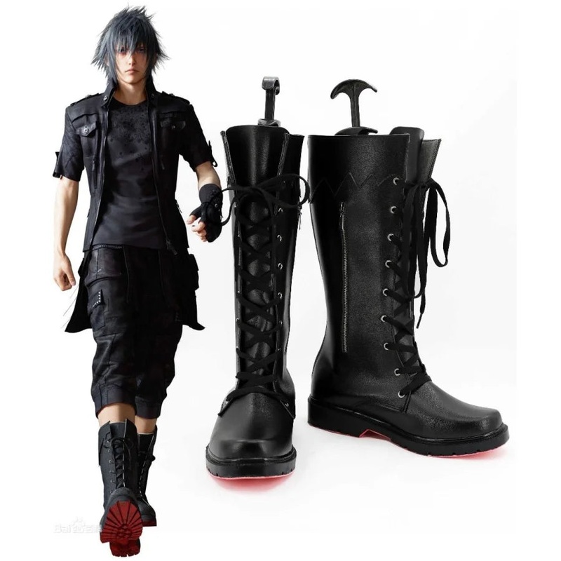Adult FF XV FF15 Noctis Lucis Caelum Noct Cosplay Costumes Shoes Boots For Men N07045 CN 37