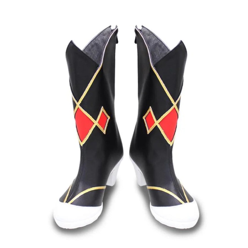 Genshin Impact Rosaria Cosplay Shoes Women Boots N00384 #35(22.5cm)