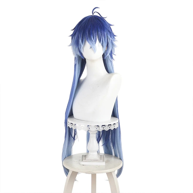 Genshin Impact Flins Cosplay Wig Blue Hair N09597